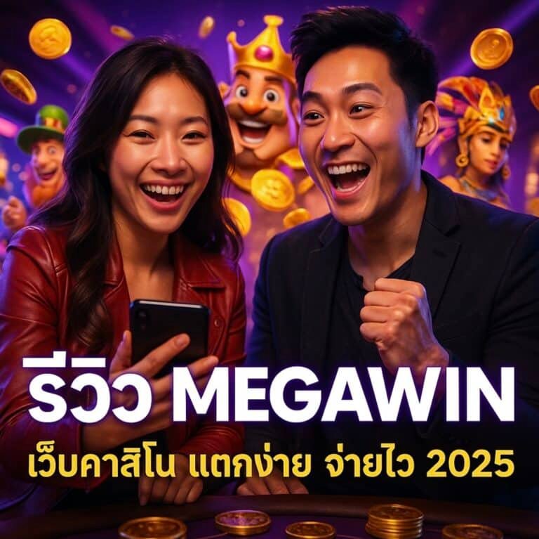 รีวิว MEGAWIN เว็บคาสิโน แตกง่าย จ่ายไว 2025